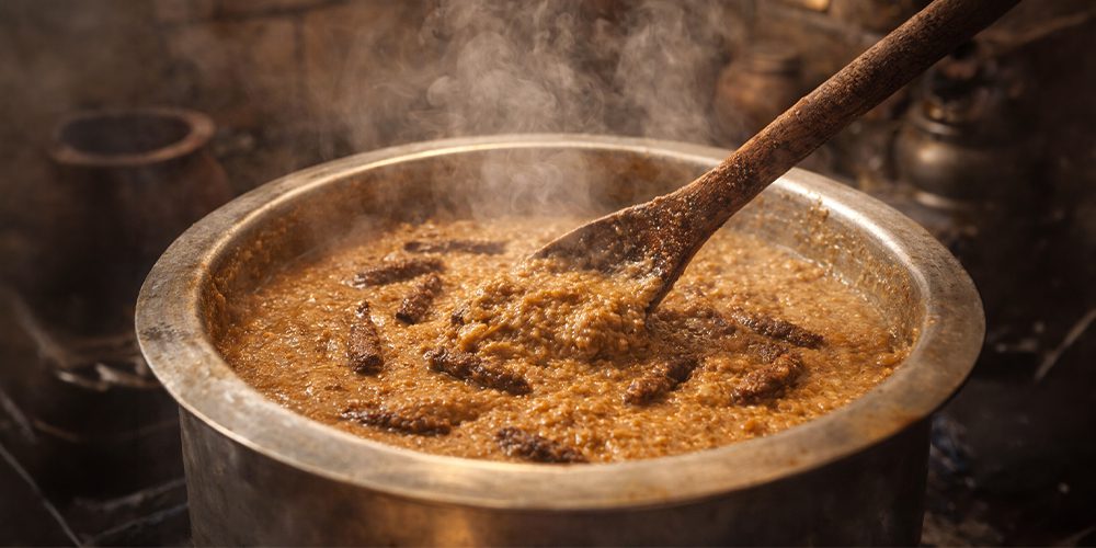 Traditional Slow-Cooked Hareesa Prepared with Authentic Methods